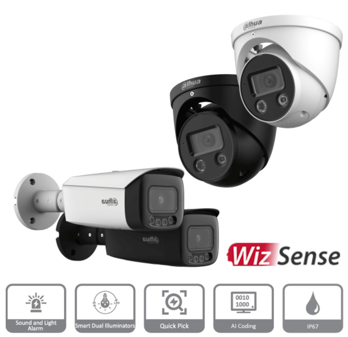 Dahua TiOC cameras with built-in strobe and speaker